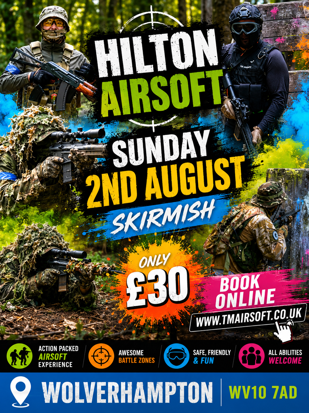 Airsoft Staffordshire 2nd August 2026