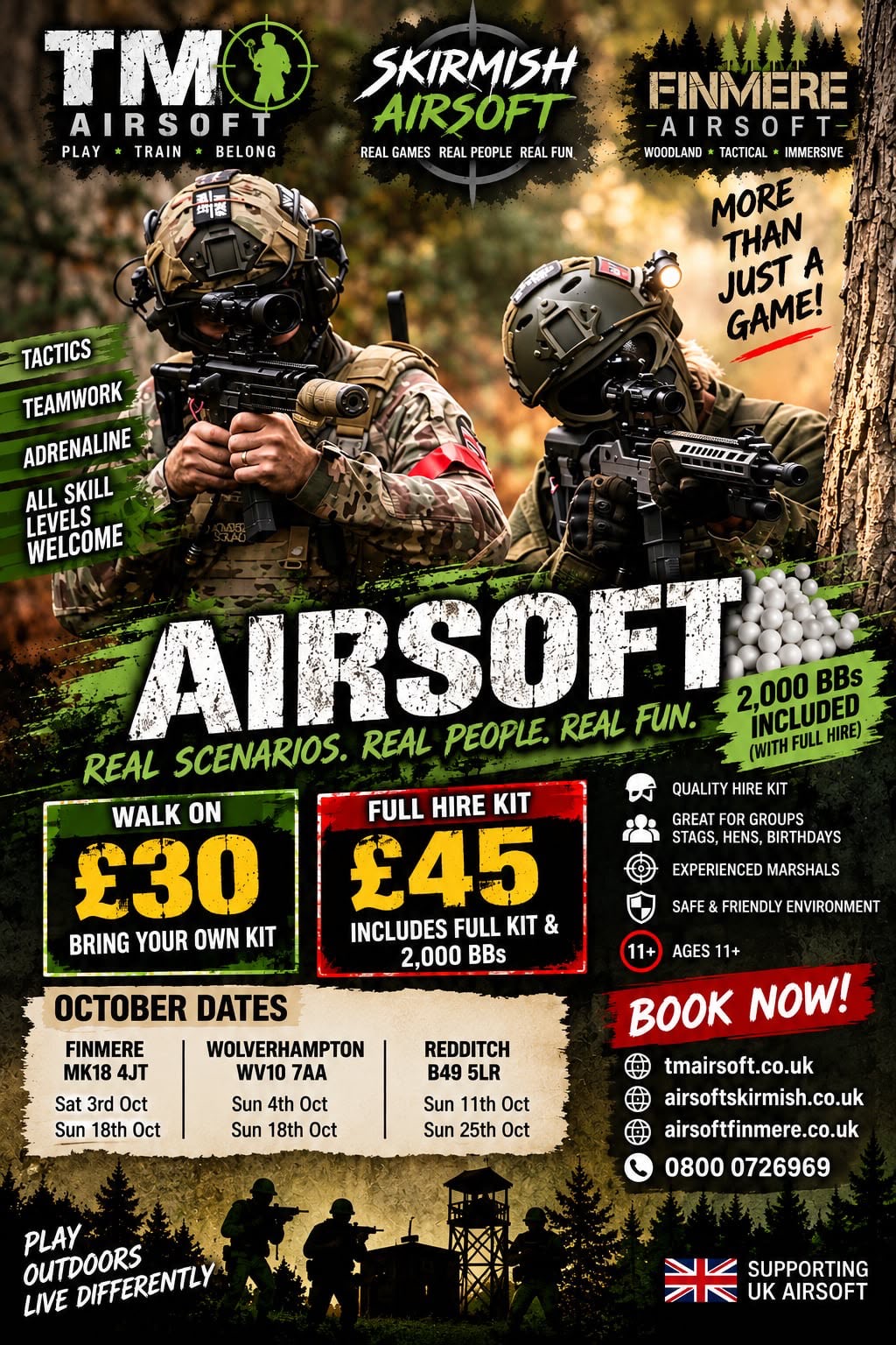 Airsoft Games In October 2026