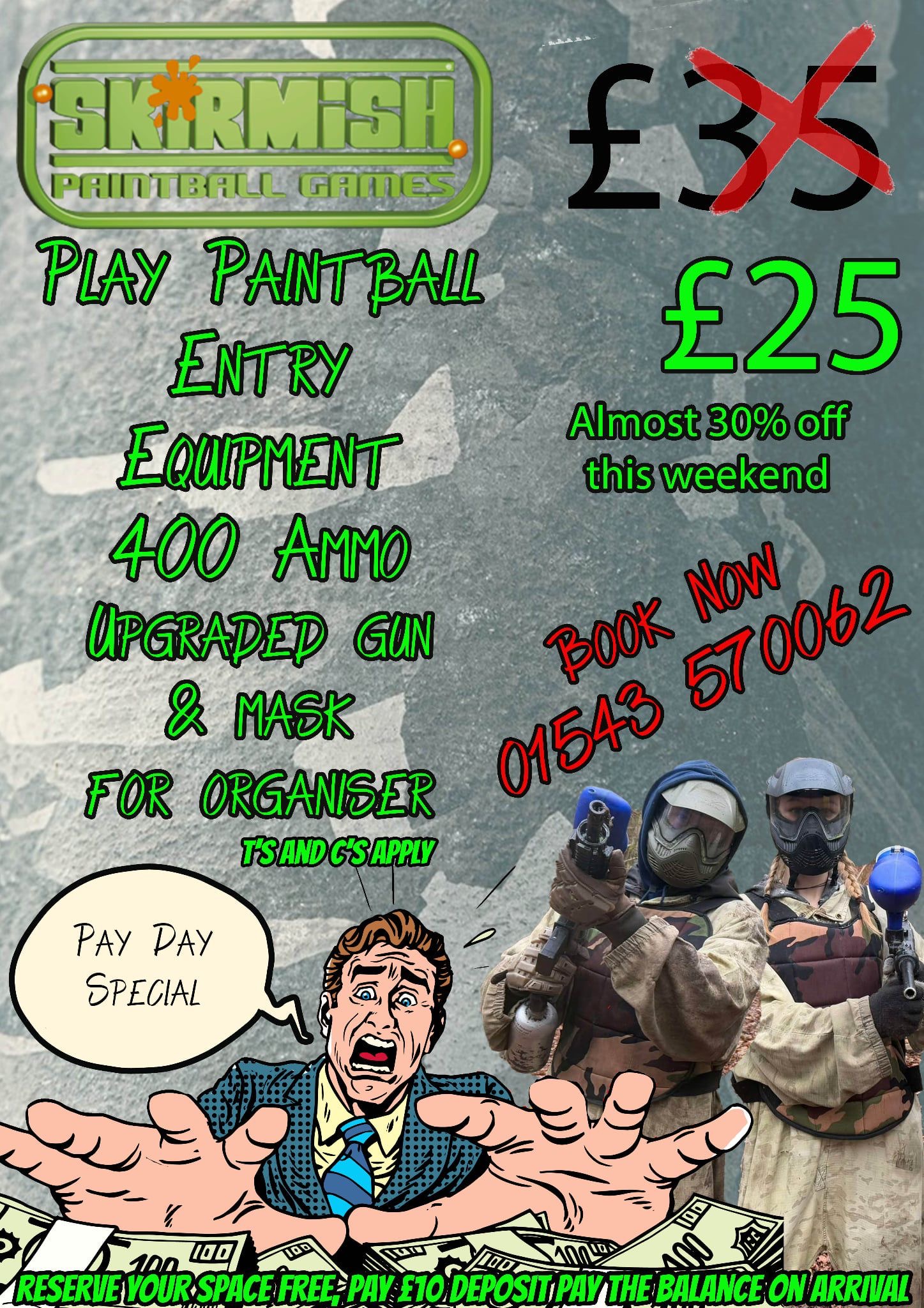 Paintball Pay Day Special